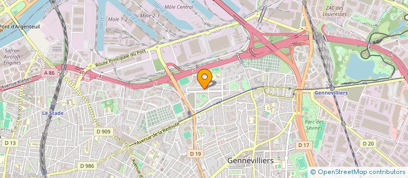 localisation de l'entreprise MONSIEUR MOHAMMED BOUDOUR à GENNEVILLIERS