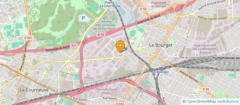 localisation de l'entreprise MONSIEUR MOHAMMED BOUDRARENE à LA COURNEUVE