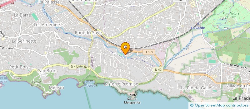 localisation de l'entreprise MONSIEUR MOHAMMED BOUGUETTAYA  LA GARDE