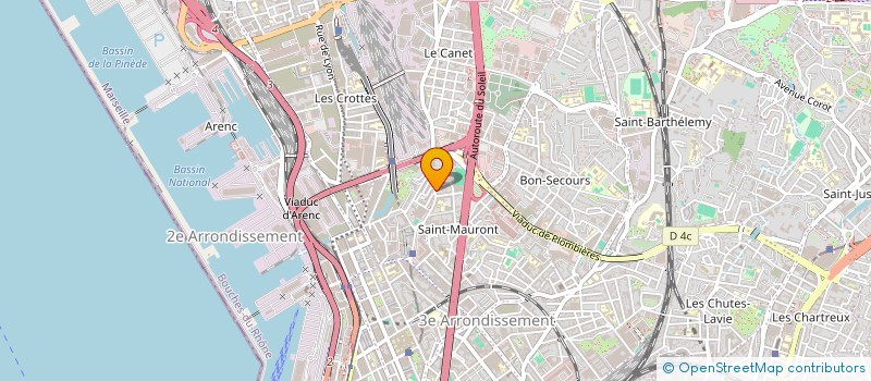 localisation de l'entreprise MONSIEUR MOHAMMED BOUHAFS à MARSEILLE