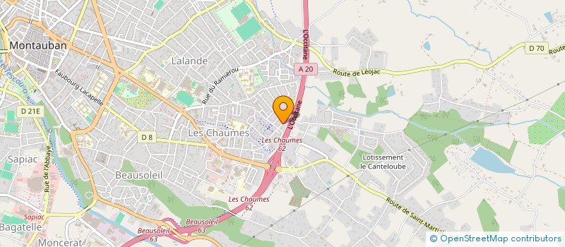 localisation de l'entreprise MONSIEUR MOHAMMED BOUJEMAAOUI  MONTAUBAN