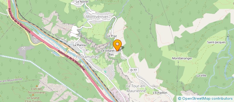 localisation de l'entreprise MONSIEUR MOHAMMED BOULAMJOUJ  LA TOUR-EN-MAURIENNE