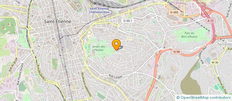 localisation de l'entreprise MONSIEUR MOHAMMED BOULARACI à SAINT-ETIENNE