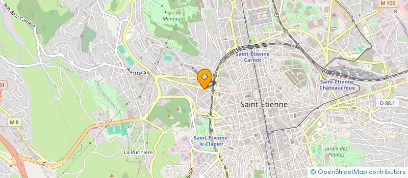 localisation de l'entreprise MONSIEUR MOHAMMED BOUTYADIRTE  SAINT-ETIENNE