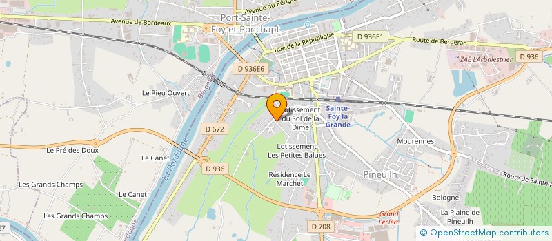 localisation de l'entreprise MONSIEUR MOHAMMED BOUZIDI  PINEUILH