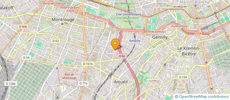 localisation de l'entreprise MONSIEUR MOHAMMED BOUZIDIA à ARCUEIL