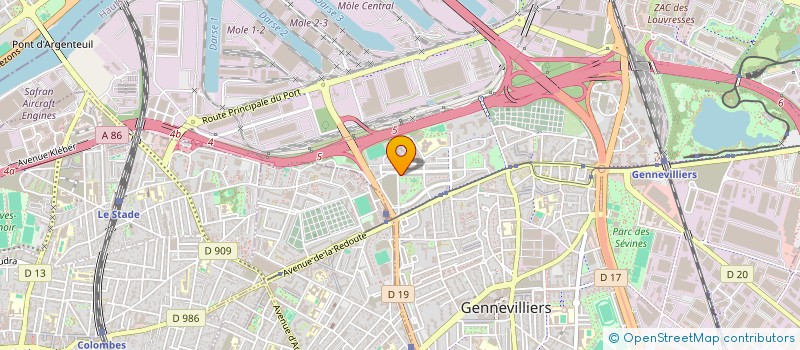 localisation de l'entreprise MONSIEUR MOHAMMED CHAFAI à GENNEVILLIERS
