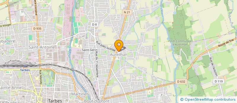 localisation de l'entreprise MONSIEUR MOHAMMED CHAHID  AUREILHAN