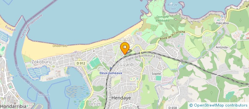 localisation de l'entreprise MONSIEUR MOHAMMED CHAMOUK RAHMANI à HENDAYE