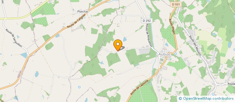 localisation de l'entreprise MONSIEUR MOHAMMED CHATER  AUBIAC