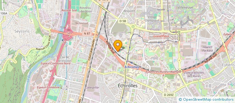 localisation de l'entreprise MONSIEUR MOHAMMED CHEAB  ECHIROLLES