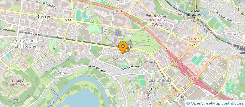 localisation de l'entreprise MONSIEUR MOHAMMED CHELLAH  CERGY