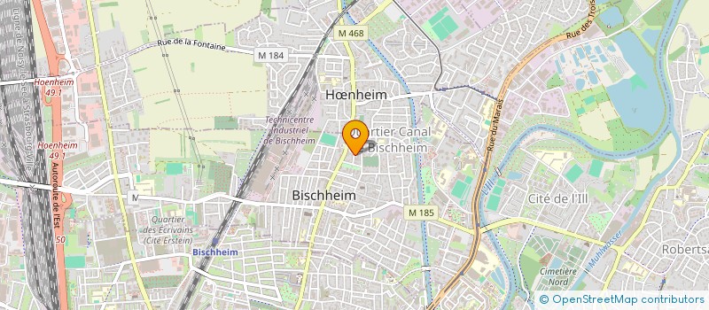 localisation de l'entreprise MONSIEUR MOHAMMED CHERCHOUK  BISCHHEIM