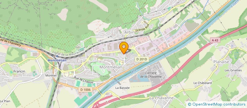 localisation de l'entreprise MONSIEUR MOHAMMED CHERIF DJEROUD  MONTMELIAN