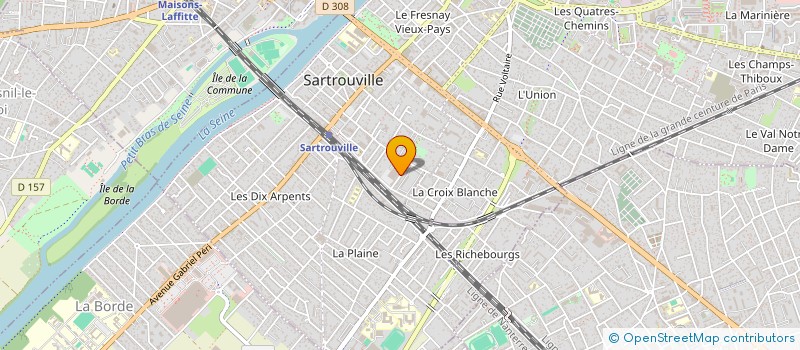 localisation de l'entreprise MONSIEUR MOHAMMED CHIALI  SARTROUVILLE