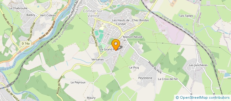 localisation de l'entreprise MONSIEUR MOHAMMED CHIBANE  CONDAT-SUR-VIENNE