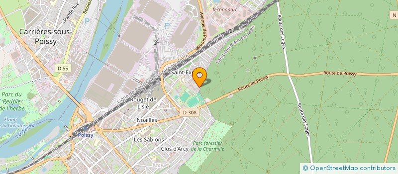 localisation de l'entreprise MONSIEUR MOHAMMED CHIBANI  POISSY