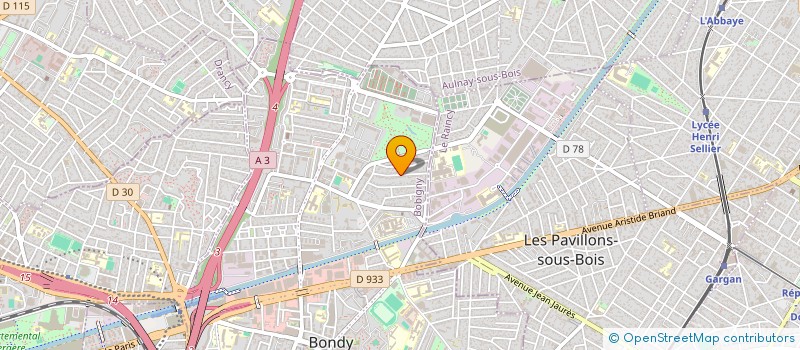 localisation de l'entreprise MONSIEUR MOHAMMED CHOUAREF  BONDY