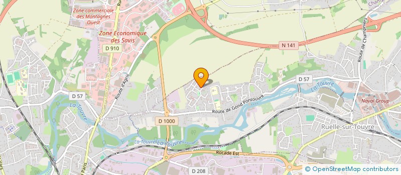 localisation de l'entreprise MONSIEUR MOHAMMED DAOUDI  RUELLE-SUR-TOUVRE