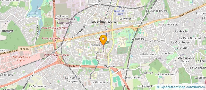 localisation de l'entreprise MONSIEUR MOHAMMED DERMAL  JOUE-LES-TOURS