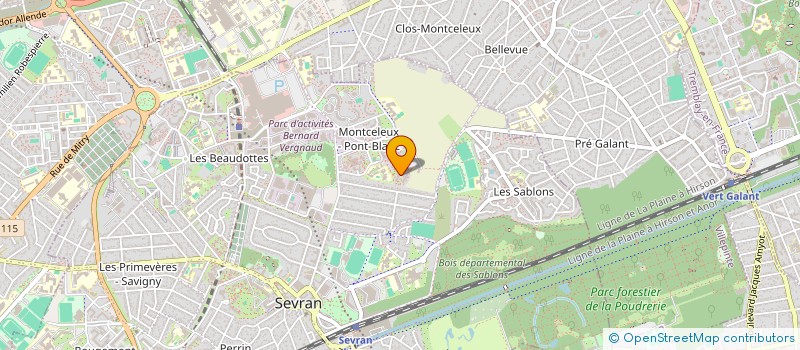 localisation de l'entreprise MONSIEUR MOHAMMED DJAZIRI à SEVRAN