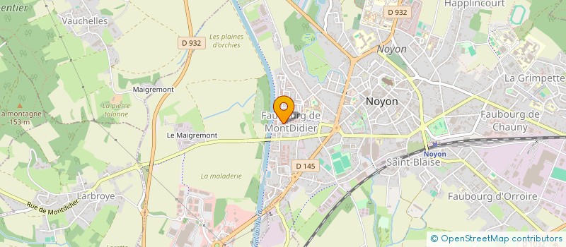 localisation de l'entreprise MONSIEUR MOHAMMED DJIAB  NOYON