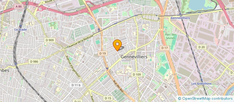 localisation de l'entreprise MONSIEUR MOHAMMED DKHISSI à GENNEVILLIERS