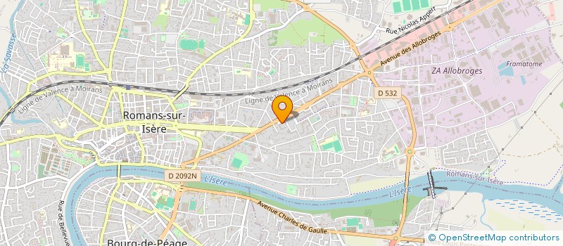 localisation de l'entreprise MONSIEUR MOHAMMED ECHCHANTI  ROMANS-SUR-ISERE