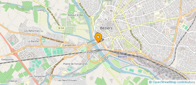 localisation de l'entreprise MONSIEUR MOHAMMED EL AMINE BENOUAR KAID OMAR à BEZIERS