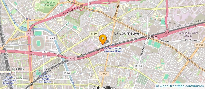 localisation de l'entreprise MONSIEUR MOHAMMED EL AMINE HEDDANE à LA COURNEUVE