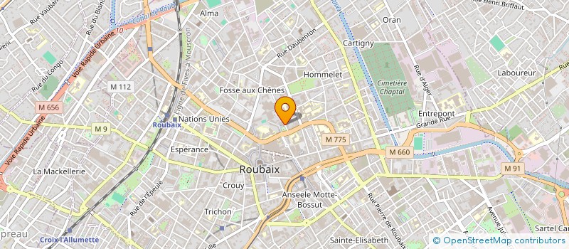 localisation de l'entreprise MONSIEUR MOHAMMED EL BOUABIDI  ROUBAIX