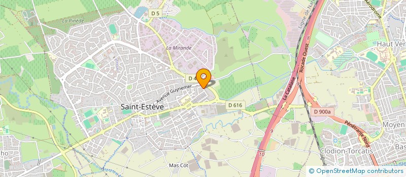 localisation de l'entreprise MONSIEUR MOHAMMED EL GUANNOUNI  SAINT-ESTEVE
