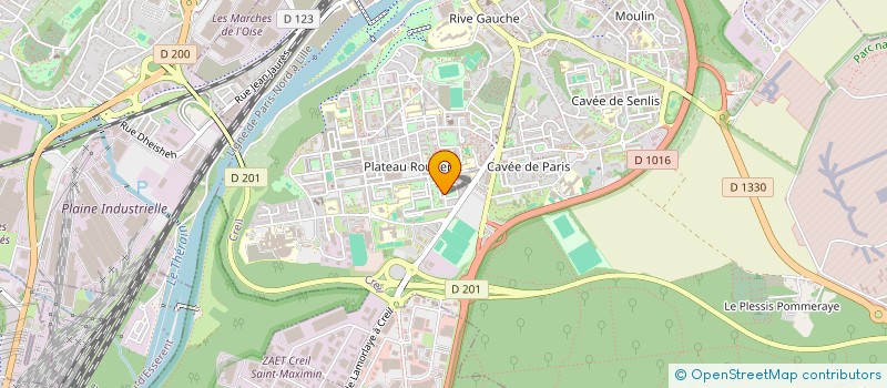 localisation de l'entreprise MONSIEUR MOHAMMED EL HADDADI  CREIL