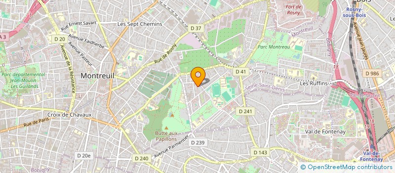 localisation de l'entreprise MONSIEUR MOHAMMED EL HADI BETTAHAR à MONTREUIL