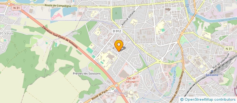localisation de l'entreprise MONSIEUR MOHAMMED EL HADRI COULALI à SOISSONS