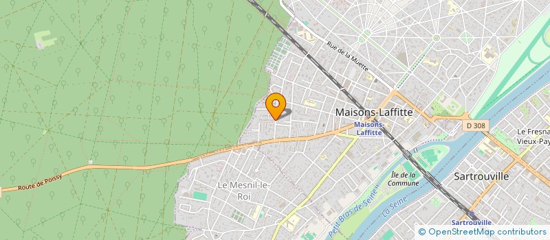 localisation de l'entreprise MONSIEUR MOHAMMED EL HAOUAT à MAISONS-LAFFITTE
