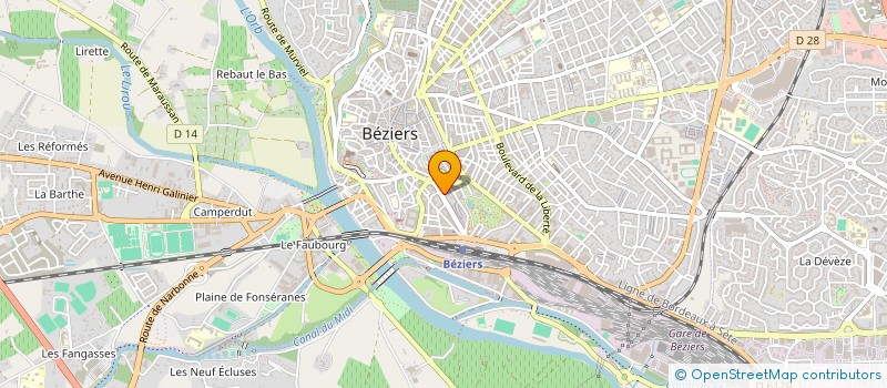 localisation de l'entreprise MONSIEUR MOHAMMED EL HATRI à BEZIERS