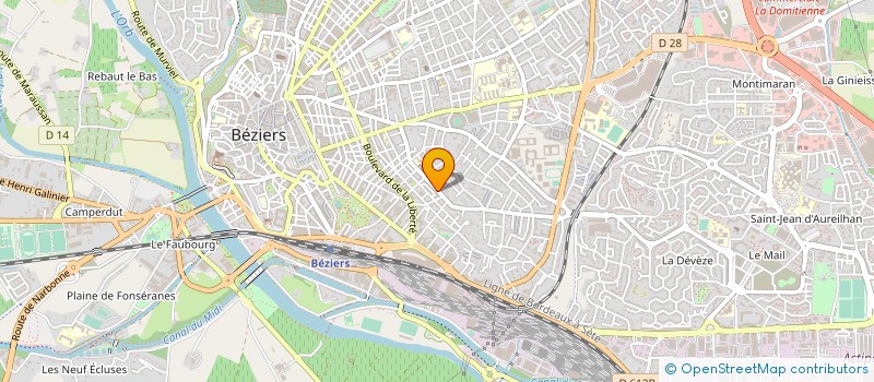 localisation de l'entreprise MONSIEUR MOHAMMED EL KHOBRI  BEZIERS