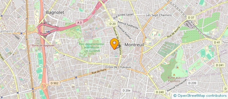 localisation de l'entreprise MONSIEUR MOHAMMED EL SADIK MESSAOUDI à MONTREUIL
