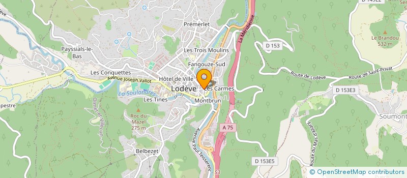 localisation de l'entreprise MONSIEUR MOHAMMED EL YOUBI à LODEVE