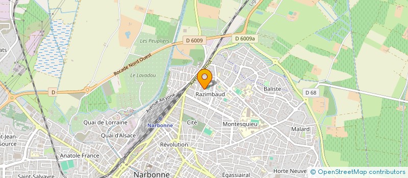 localisation de l'entreprise MONSIEUR MOHAMMED ELGERBI à NARBONNE