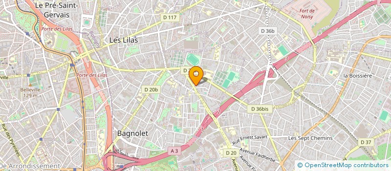 localisation de l'entreprise MONSIEUR MOHAMMED ET TAIBI à BAGNOLET