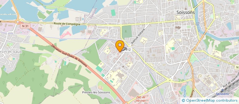 localisation de l'entreprise MONSIEUR MOHAMMED FATMI à SOISSONS