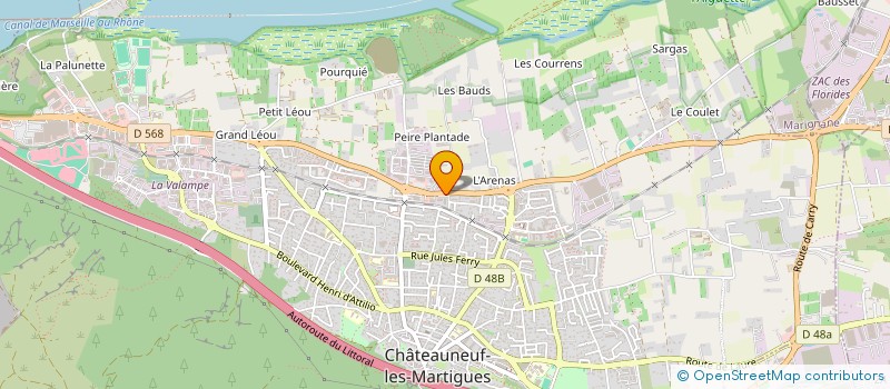 localisation de l'entreprise MONSIEUR MOHAMMED FEKRAOUI  CHATEAUNEUF-LES-MARTIGUES