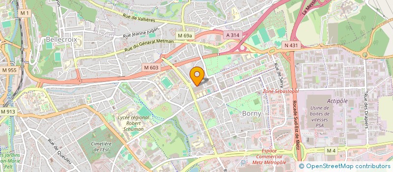 localisation de l'entreprise MONSIEUR MOHAMMED FRENDI  METZ