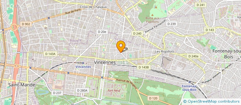 localisation de l'entreprise MONSIEUR MOHAMMED GABBADI à VINCENNES