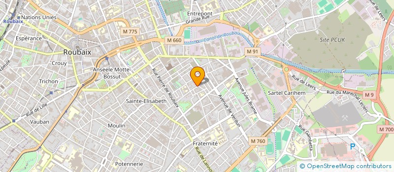 localisation de l'entreprise MONSIEUR MOHAMMED GHEZLI  ROUBAIX