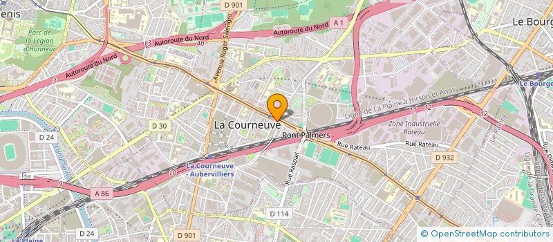 localisation de l'entreprise MONSIEUR MOHAMMED GUESSAF à LA COURNEUVE