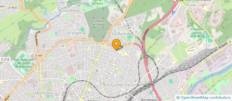 localisation de l'entreprise MONSIEUR MOHAMMED GUETTAB  LIMOGES