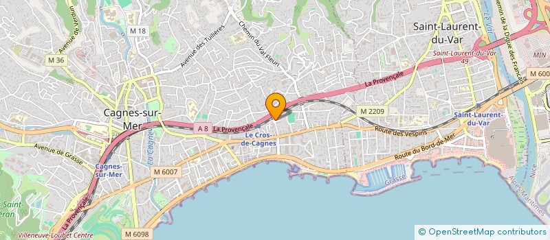 localisation de l'entreprise MONSIEUR MOHAMMED HABIB NECIB à CAGNES-SUR-MER